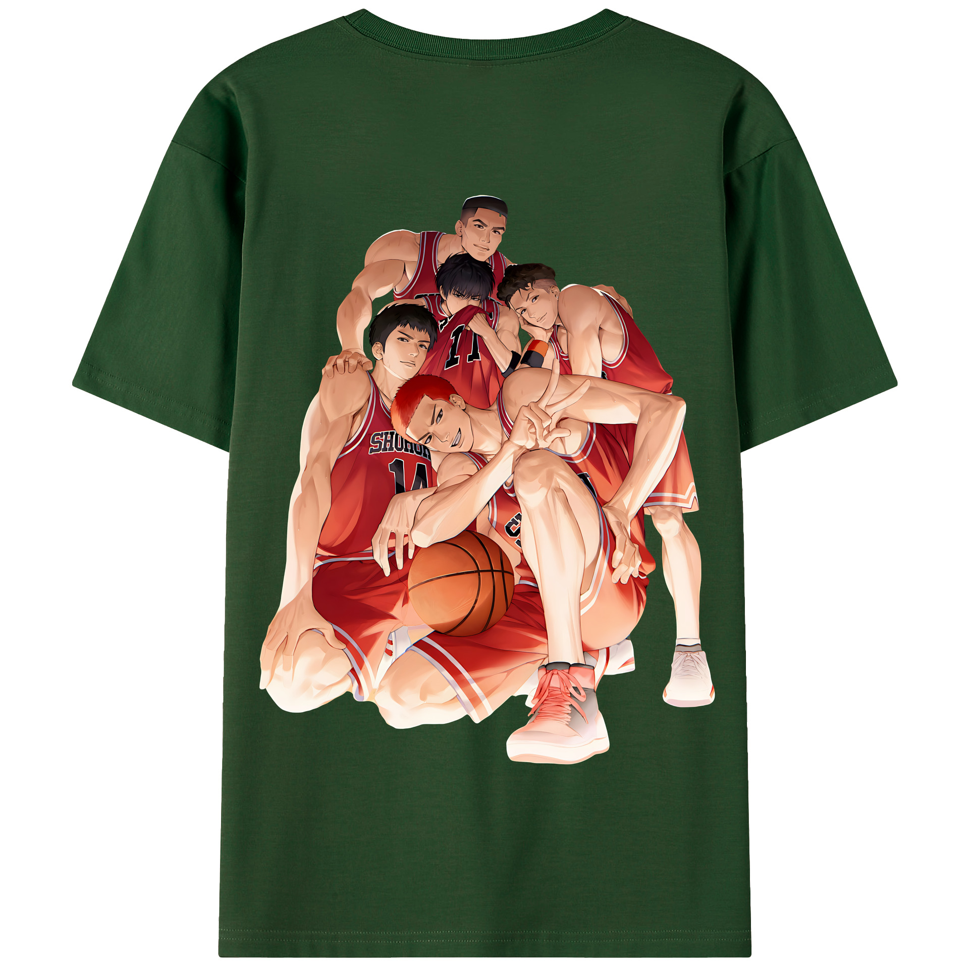 （画像用） SLAM DUNK／スラムダンク 綿100％半袖Tシャツ（背面プリント）